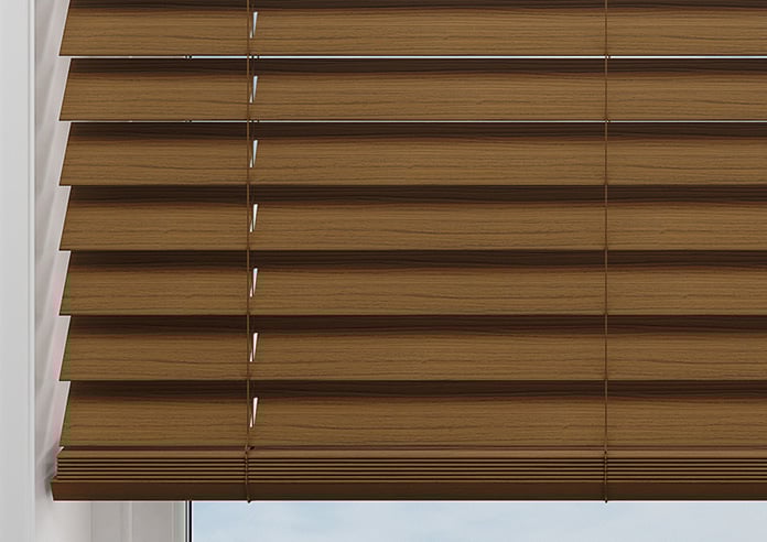 Ecowood, Honey Teak Fine Grain - Motorised Venetian Blind - Image 9
